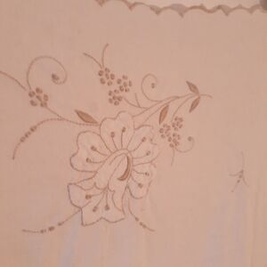vintage linen table cloth Runner